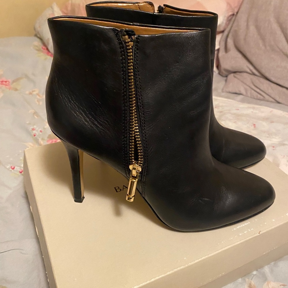 Leather booties